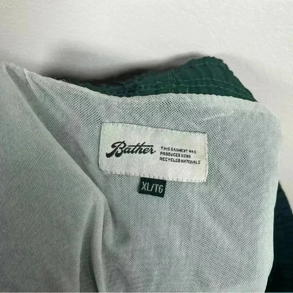 Bather Men's Emerald Green Swim‎ Trunks Shorts Recycled Materials XL